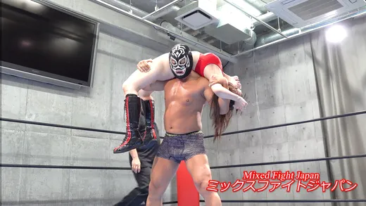 櫻まひる 完全敗北｜男子圧勝ミックスファイト18